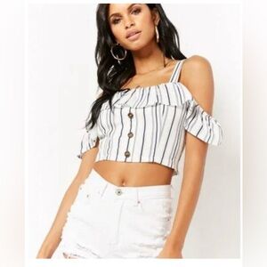 Essue Cropped Tank Top Linen